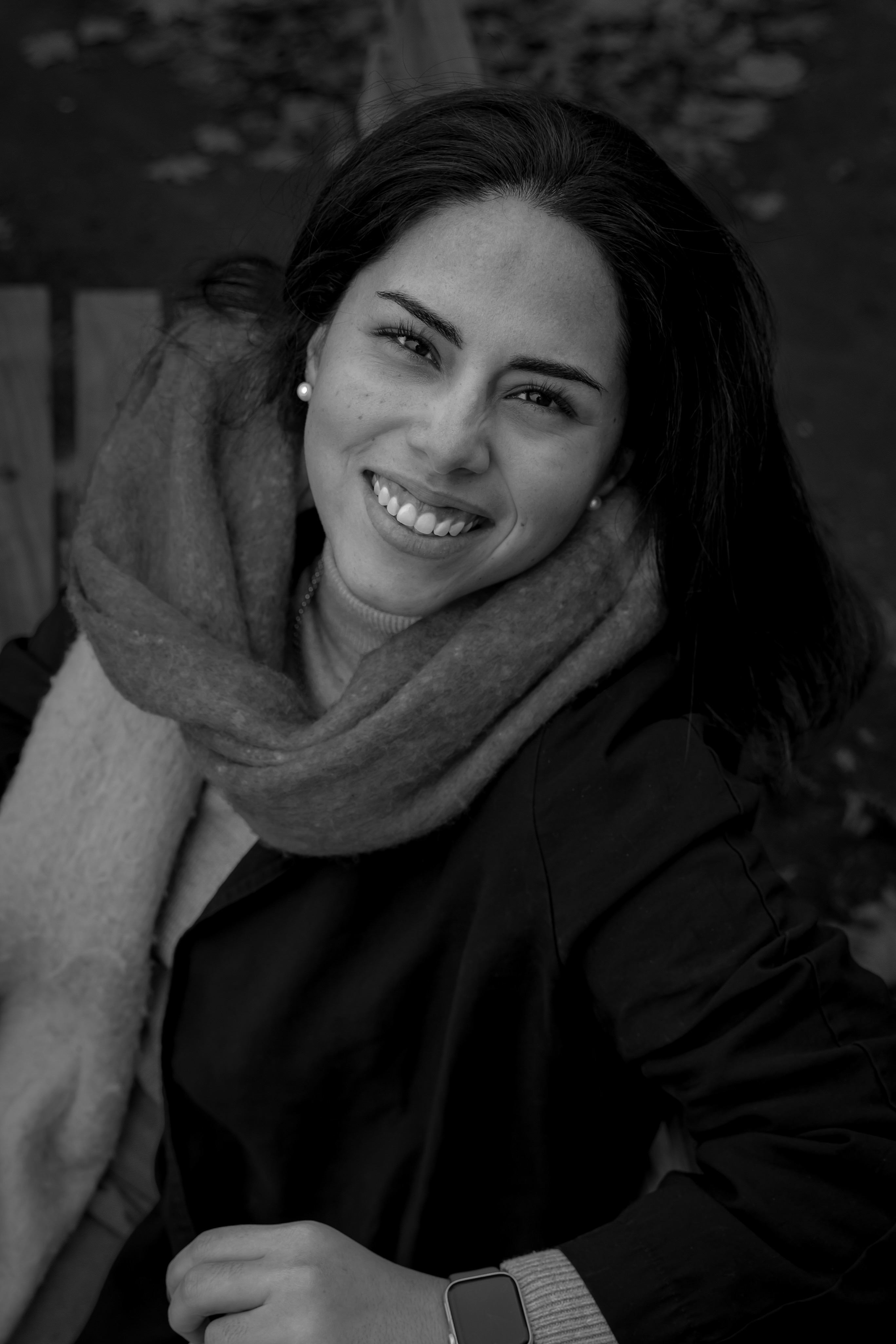 portrait of a girl smiling